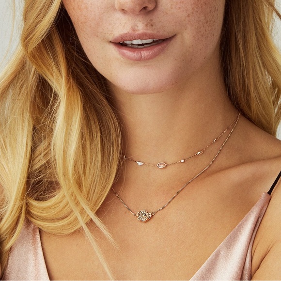 Kendra Scott Alina Choker Necklace in Multi Gemstone Mix and 14k YG - Picture 6 of 6